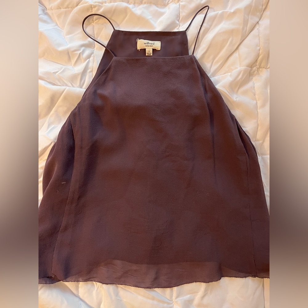 Purple spaghetti strap top